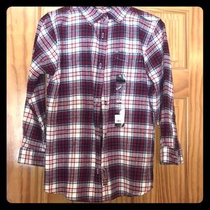 Lincoln Outfitters Youth XL red wildflower flannel